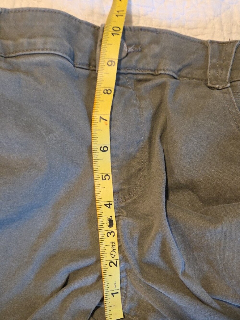 Democracy Dark Olive Green Bermuda Shorts - Picture 6 of 7